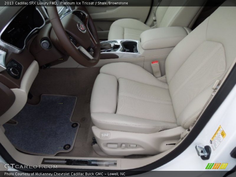 Platinum Ice Tricoat / Shale/Brownstone 2013 Cadillac SRX Luxury FWD
