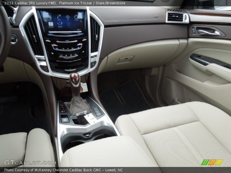 Platinum Ice Tricoat / Shale/Brownstone 2013 Cadillac SRX Luxury FWD