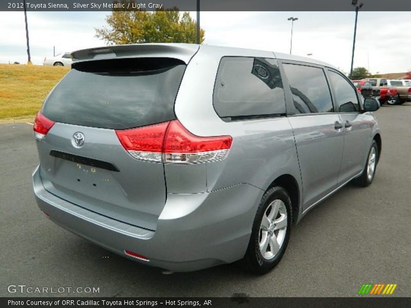 Silver Sky Metallic / Light Gray 2012 Toyota Sienna