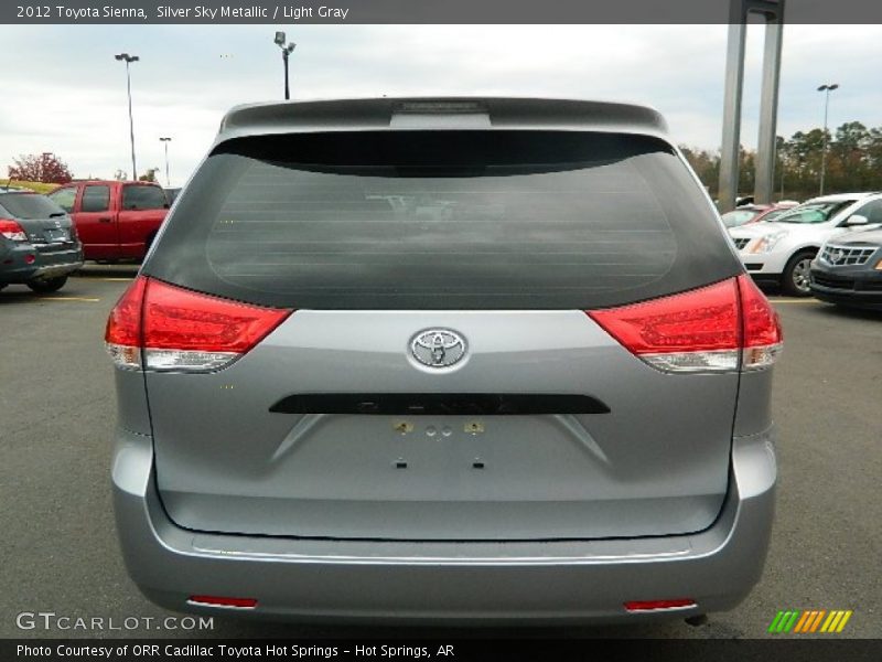 Silver Sky Metallic / Light Gray 2012 Toyota Sienna