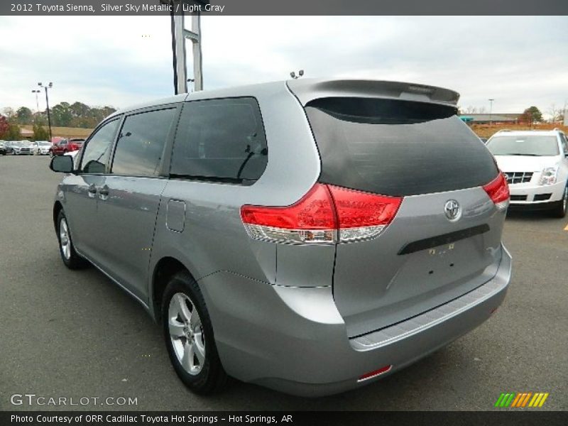 Silver Sky Metallic / Light Gray 2012 Toyota Sienna