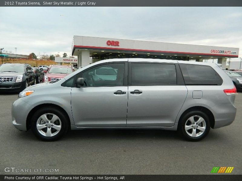 Silver Sky Metallic / Light Gray 2012 Toyota Sienna