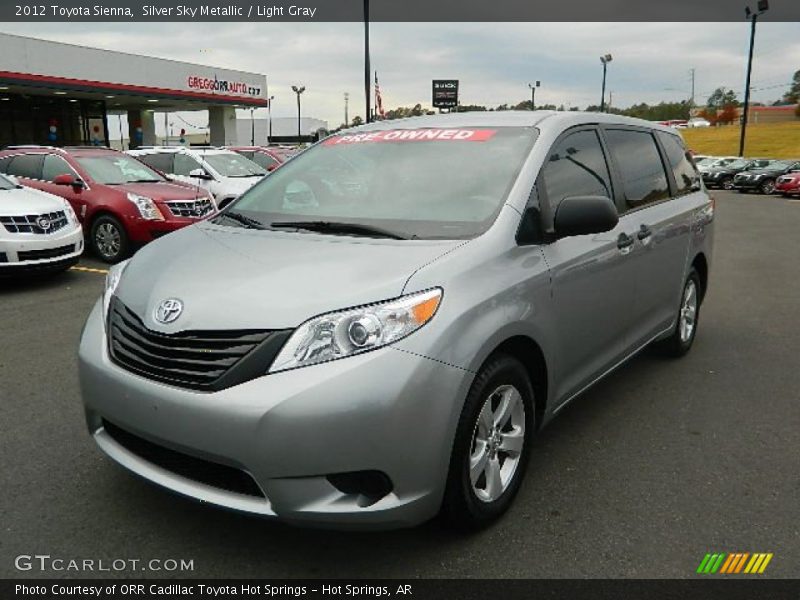 Silver Sky Metallic / Light Gray 2012 Toyota Sienna
