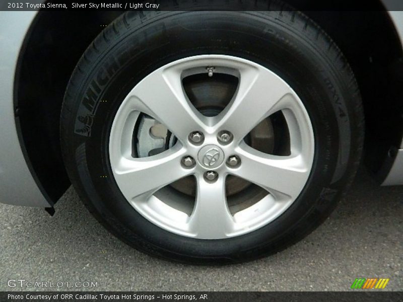 Silver Sky Metallic / Light Gray 2012 Toyota Sienna