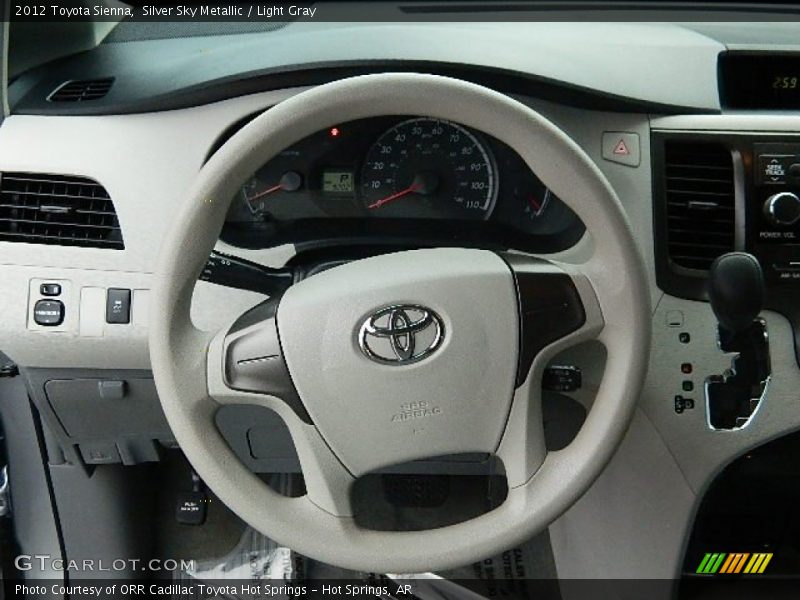 Silver Sky Metallic / Light Gray 2012 Toyota Sienna
