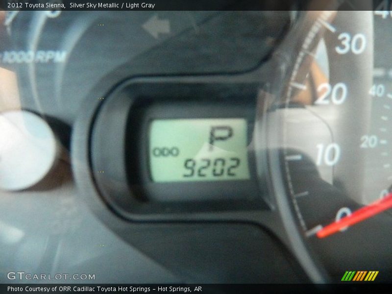Silver Sky Metallic / Light Gray 2012 Toyota Sienna