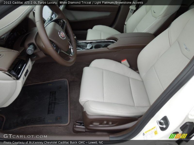  2013 ATS 2.0L Turbo Luxury Light Platinum/Brownstone Accents Interior