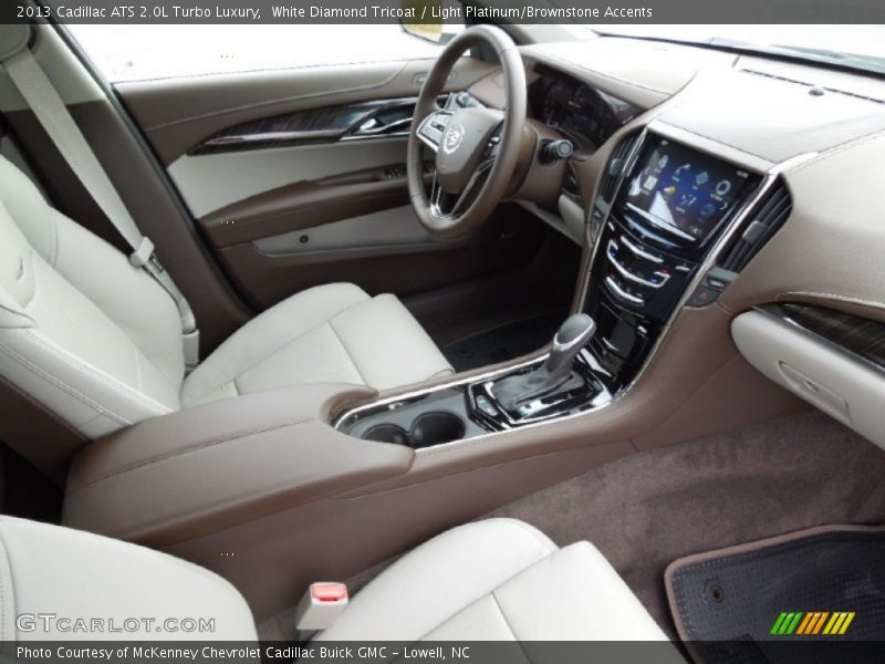  2013 ATS 2.0L Turbo Luxury Light Platinum/Brownstone Accents Interior