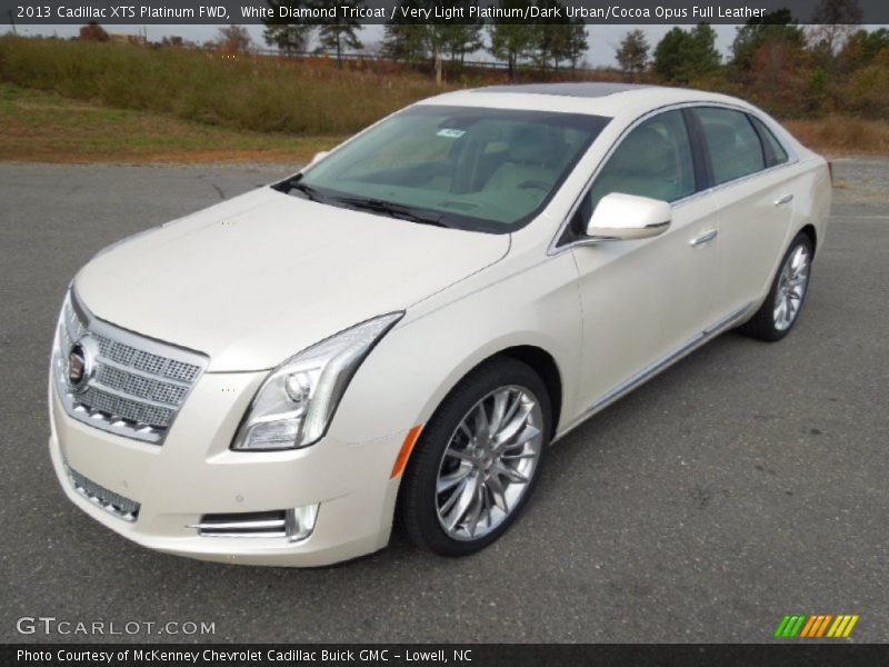 White Diamond Tricoat / Very Light Platinum/Dark Urban/Cocoa Opus Full Leather 2013 Cadillac XTS Platinum FWD