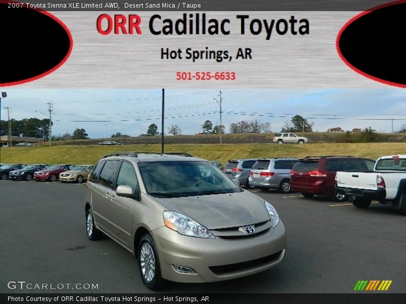 Desert Sand Mica / Taupe 2007 Toyota Sienna XLE Limited AWD