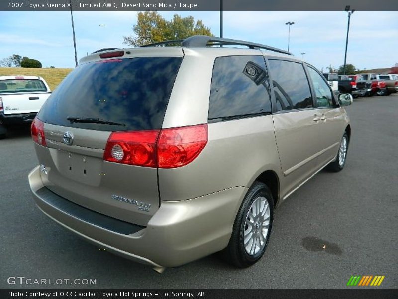 Desert Sand Mica / Taupe 2007 Toyota Sienna XLE Limited AWD