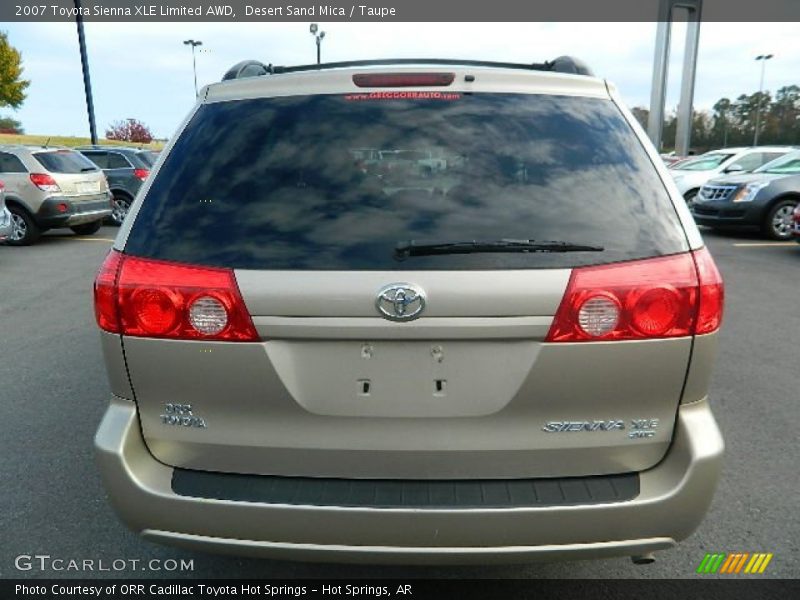 Desert Sand Mica / Taupe 2007 Toyota Sienna XLE Limited AWD