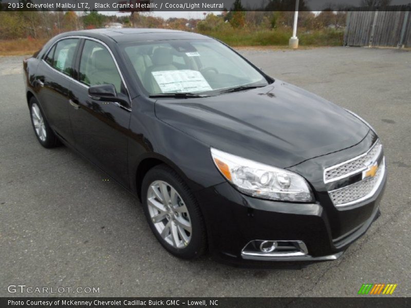 Black Granite Metallic / Cocoa/Light Neutral 2013 Chevrolet Malibu LTZ