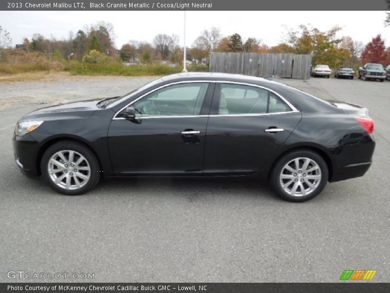 Black Granite Metallic / Cocoa/Light Neutral 2013 Chevrolet Malibu LTZ