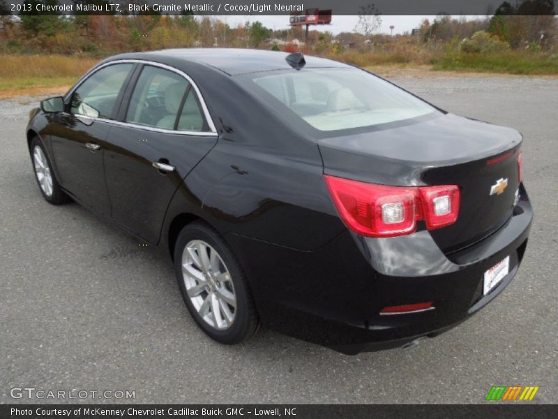 Black Granite Metallic / Cocoa/Light Neutral 2013 Chevrolet Malibu LTZ