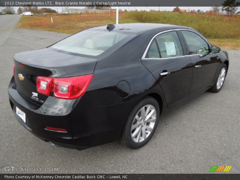 Black Granite Metallic / Cocoa/Light Neutral 2013 Chevrolet Malibu LTZ