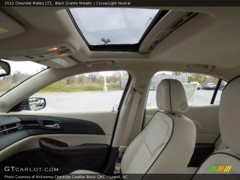 Black Granite Metallic / Cocoa/Light Neutral 2013 Chevrolet Malibu LTZ