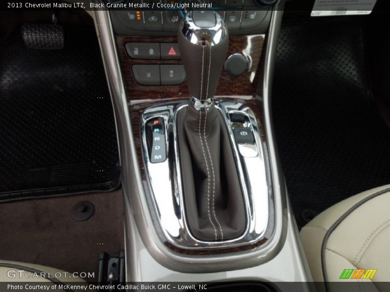 Black Granite Metallic / Cocoa/Light Neutral 2013 Chevrolet Malibu LTZ