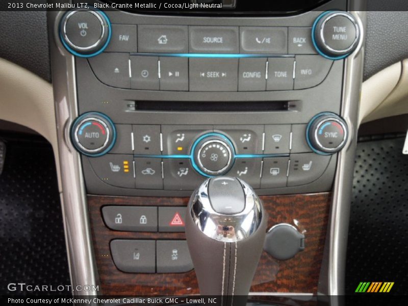 Black Granite Metallic / Cocoa/Light Neutral 2013 Chevrolet Malibu LTZ