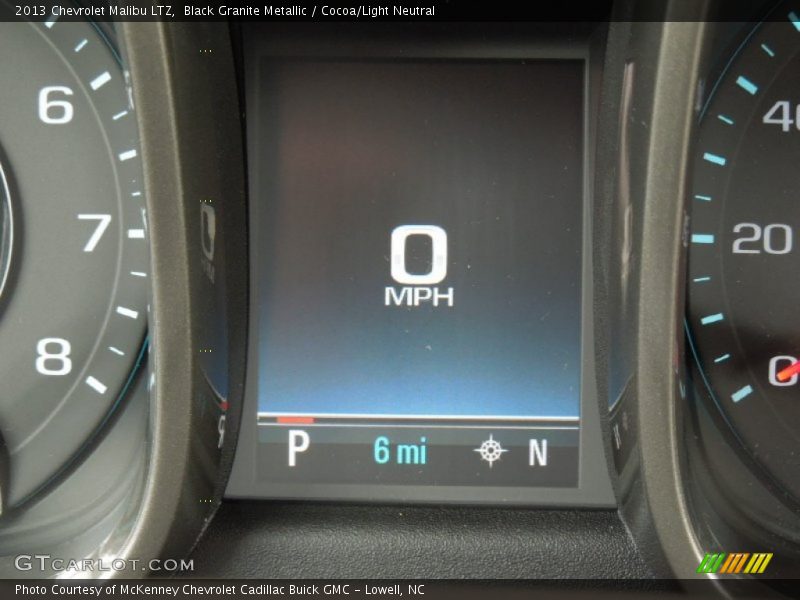 Black Granite Metallic / Cocoa/Light Neutral 2013 Chevrolet Malibu LTZ