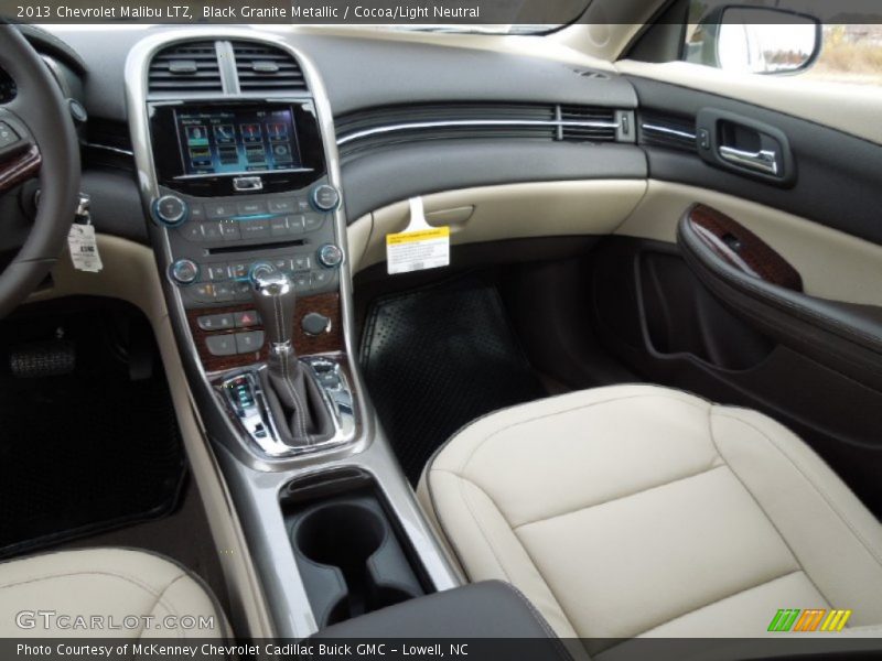 Black Granite Metallic / Cocoa/Light Neutral 2013 Chevrolet Malibu LTZ