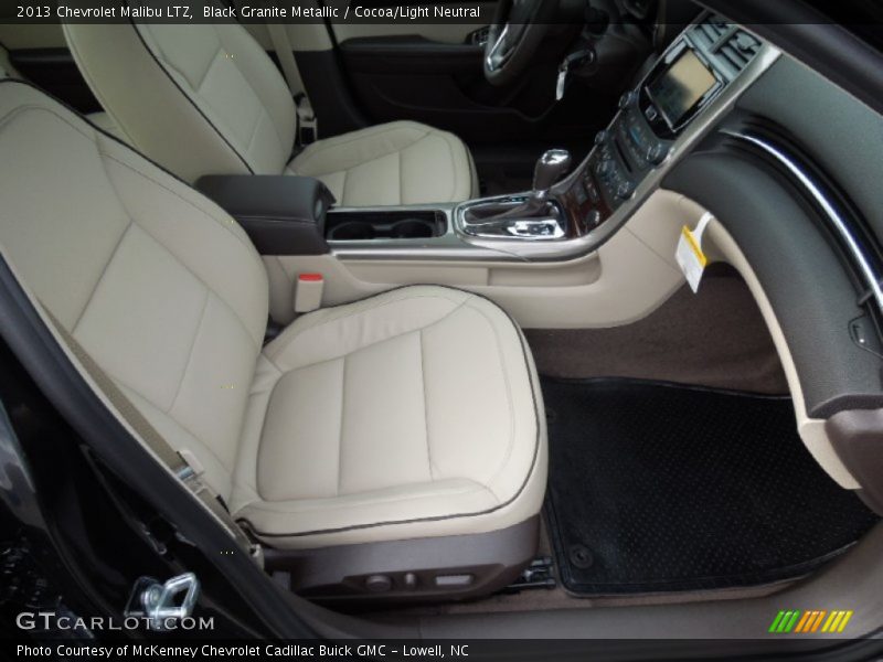 Black Granite Metallic / Cocoa/Light Neutral 2013 Chevrolet Malibu LTZ
