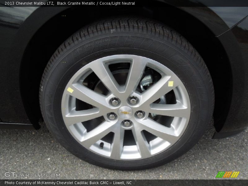 Black Granite Metallic / Cocoa/Light Neutral 2013 Chevrolet Malibu LTZ