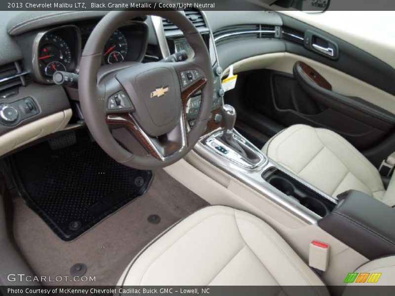Black Granite Metallic / Cocoa/Light Neutral 2013 Chevrolet Malibu LTZ