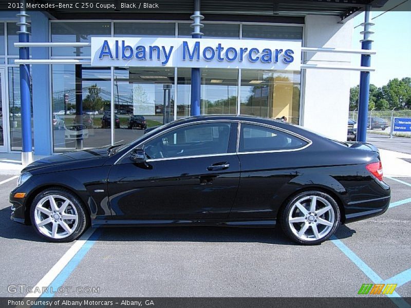 Black / Black 2012 Mercedes-Benz C 250 Coupe