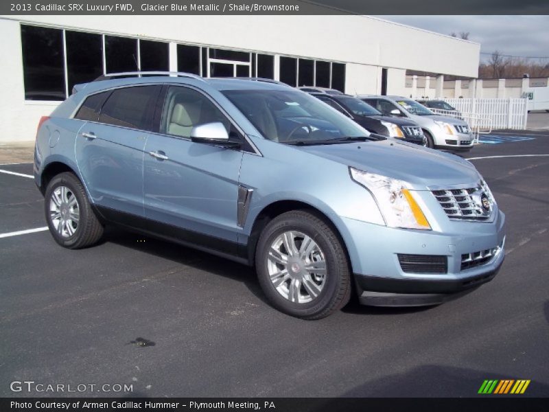 Glacier Blue Metallic / Shale/Brownstone 2013 Cadillac SRX Luxury FWD