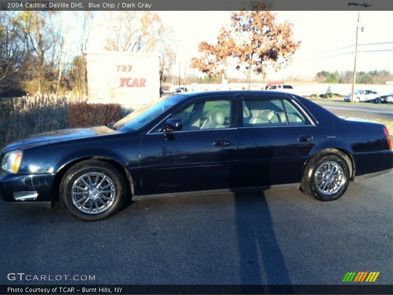 Blue Chip / Dark Gray 2004 Cadillac DeVille DHS