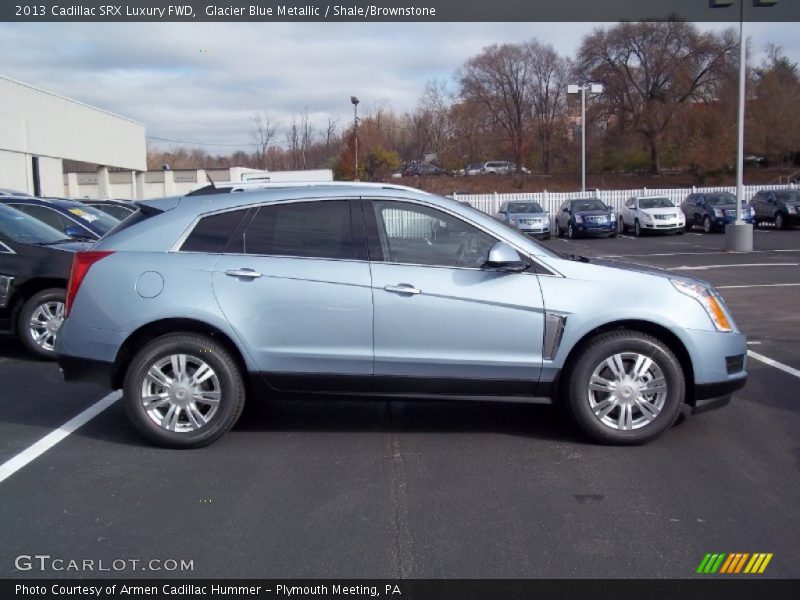 Glacier Blue Metallic / Shale/Brownstone 2013 Cadillac SRX Luxury FWD