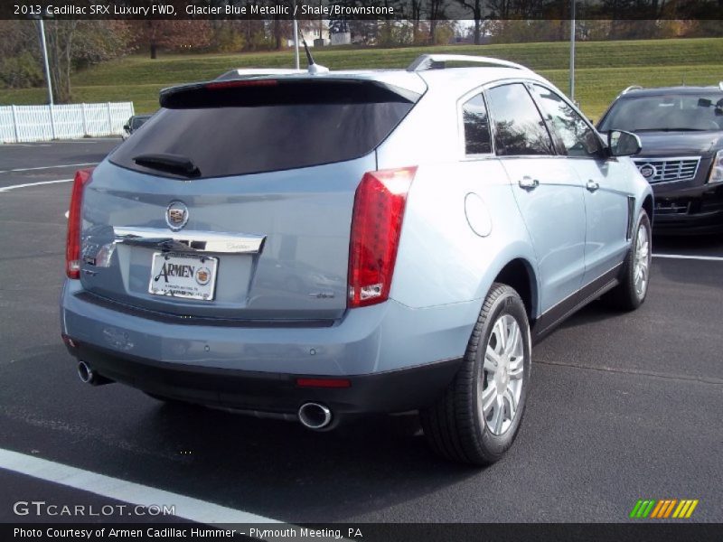 Glacier Blue Metallic / Shale/Brownstone 2013 Cadillac SRX Luxury FWD