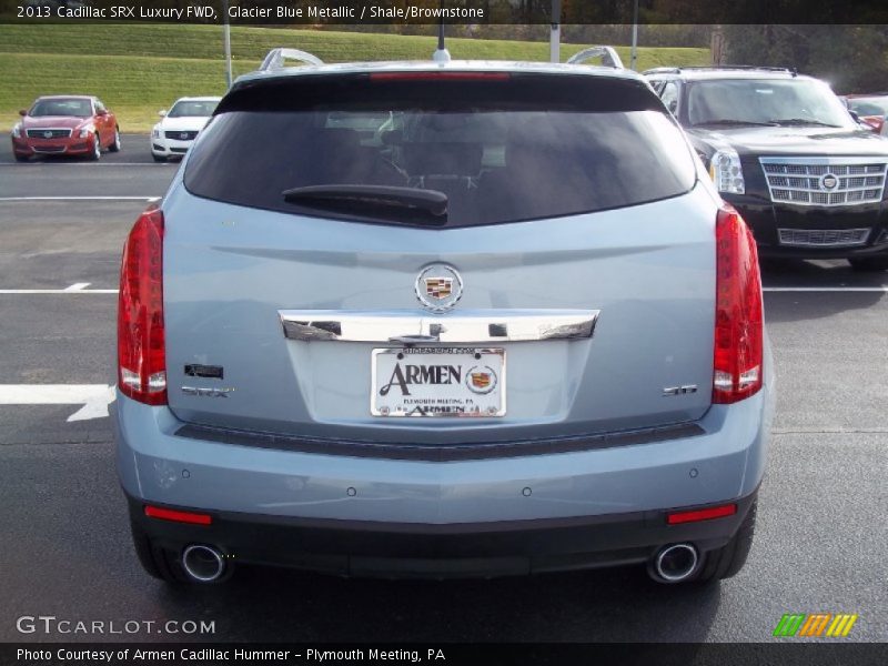 Glacier Blue Metallic / Shale/Brownstone 2013 Cadillac SRX Luxury FWD
