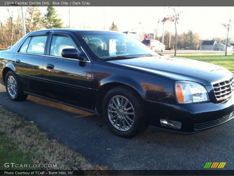 Blue Chip / Dark Gray 2004 Cadillac DeVille DHS