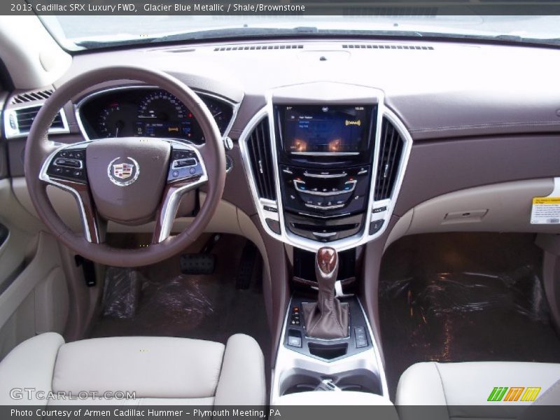 Glacier Blue Metallic / Shale/Brownstone 2013 Cadillac SRX Luxury FWD