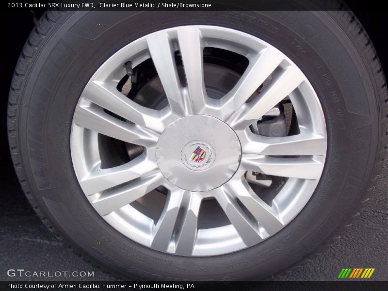 Glacier Blue Metallic / Shale/Brownstone 2013 Cadillac SRX Luxury FWD
