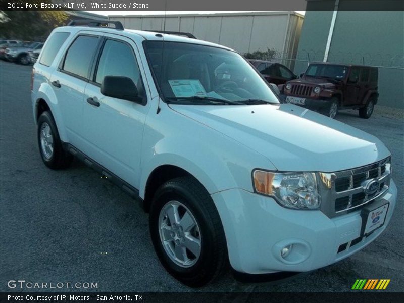White Suede / Stone 2011 Ford Escape XLT V6