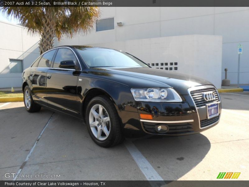 Brilliant Black / Cardamom Beige 2007 Audi A6 3.2 Sedan