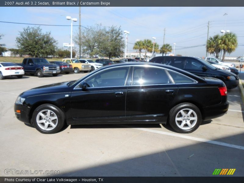 Brilliant Black / Cardamom Beige 2007 Audi A6 3.2 Sedan