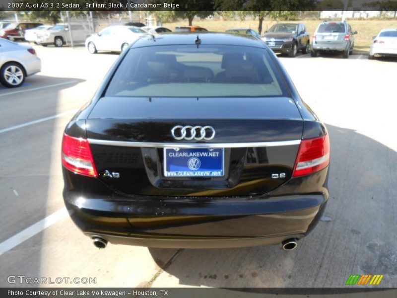 Brilliant Black / Cardamom Beige 2007 Audi A6 3.2 Sedan