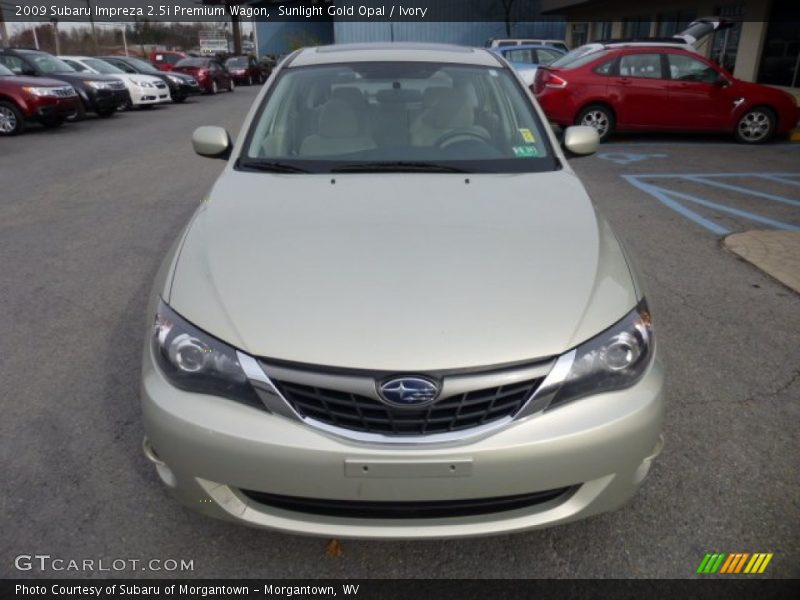 Sunlight Gold Opal / Ivory 2009 Subaru Impreza 2.5i Premium Wagon
