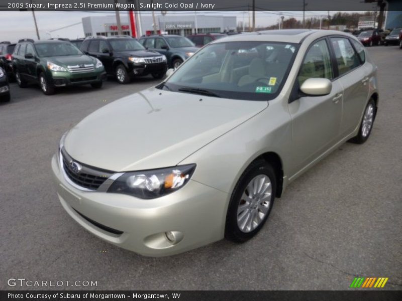 Sunlight Gold Opal / Ivory 2009 Subaru Impreza 2.5i Premium Wagon