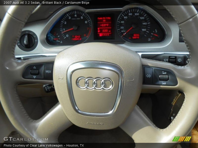 Brilliant Black / Cardamom Beige 2007 Audi A6 3.2 Sedan
