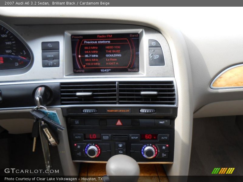 Brilliant Black / Cardamom Beige 2007 Audi A6 3.2 Sedan