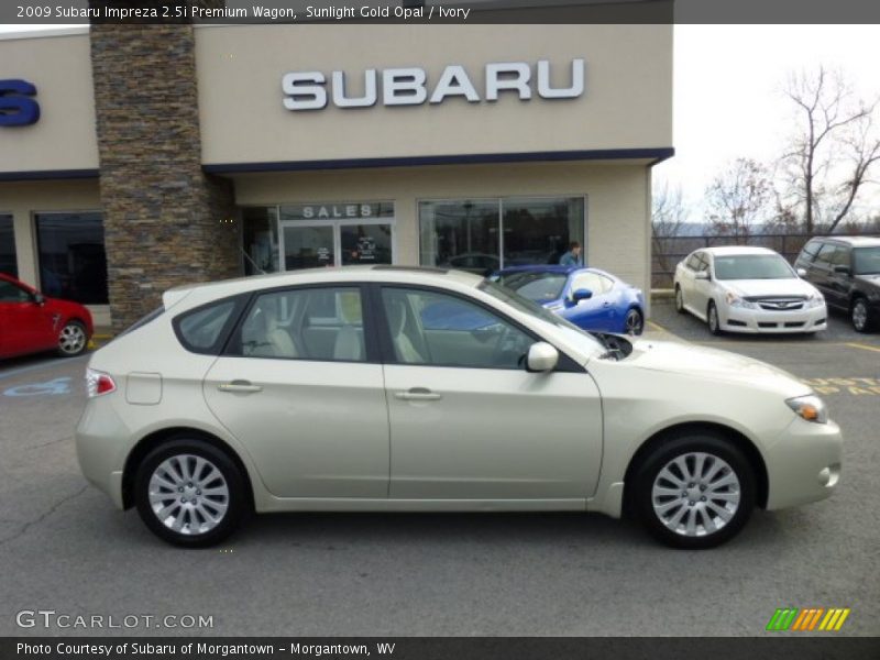 Sunlight Gold Opal / Ivory 2009 Subaru Impreza 2.5i Premium Wagon