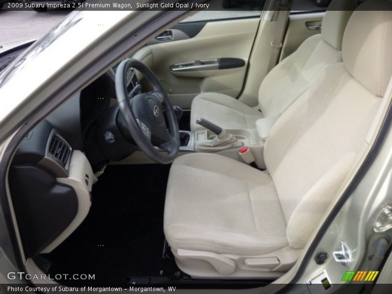 Sunlight Gold Opal / Ivory 2009 Subaru Impreza 2.5i Premium Wagon