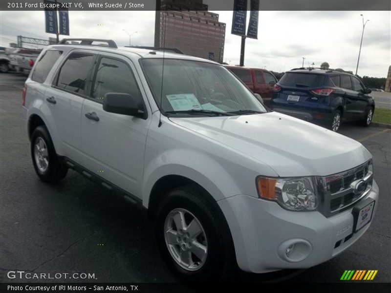White Suede / Stone 2011 Ford Escape XLT V6