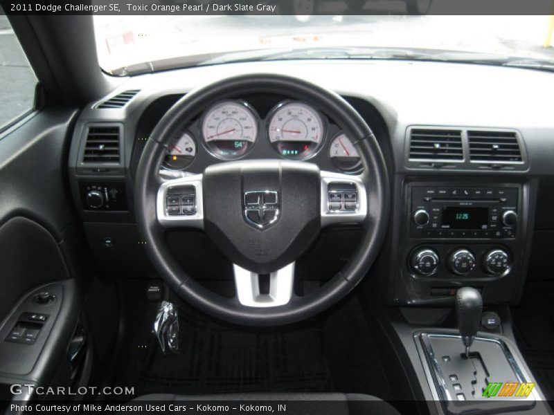 Toxic Orange Pearl / Dark Slate Gray 2011 Dodge Challenger SE