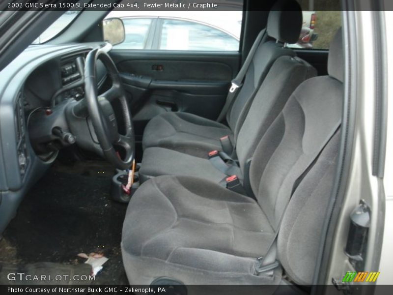 Front Seat of 2002 Sierra 1500 SL Extended Cab 4x4